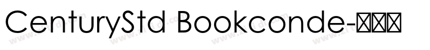 CenturyStd Bookconde字体转换